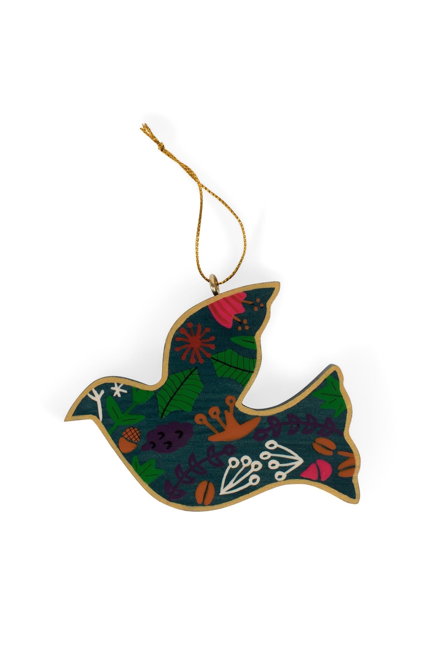 Flowered Dove Ornament