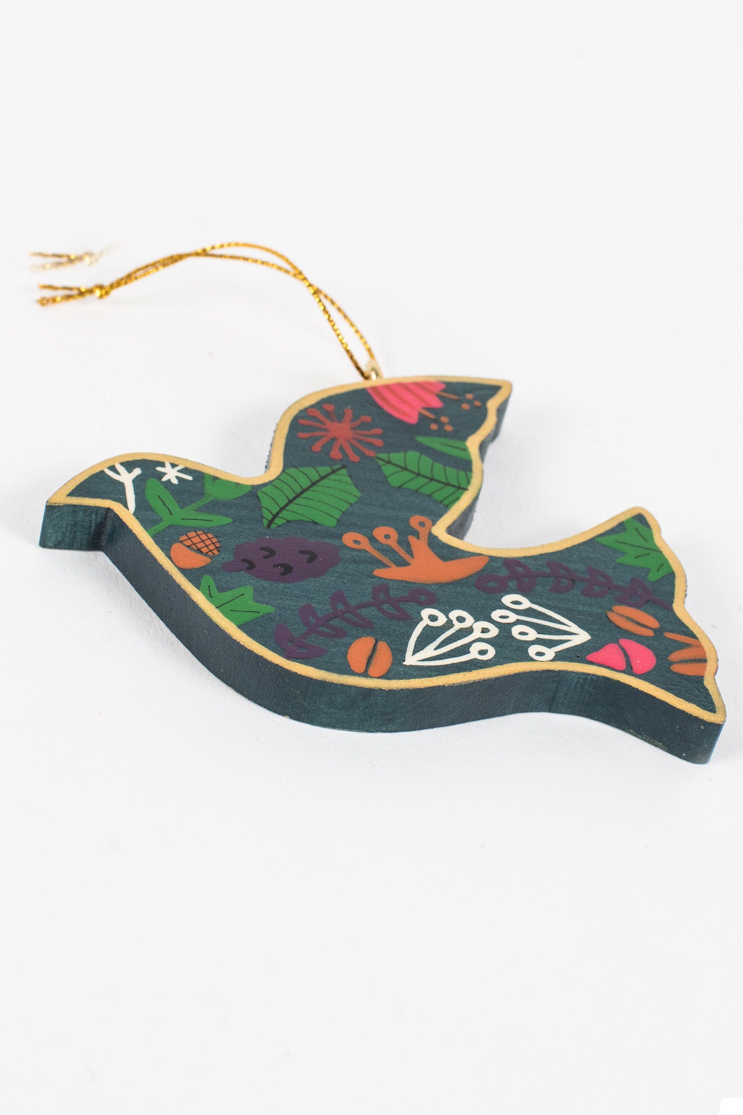 Flowered Dove Ornament